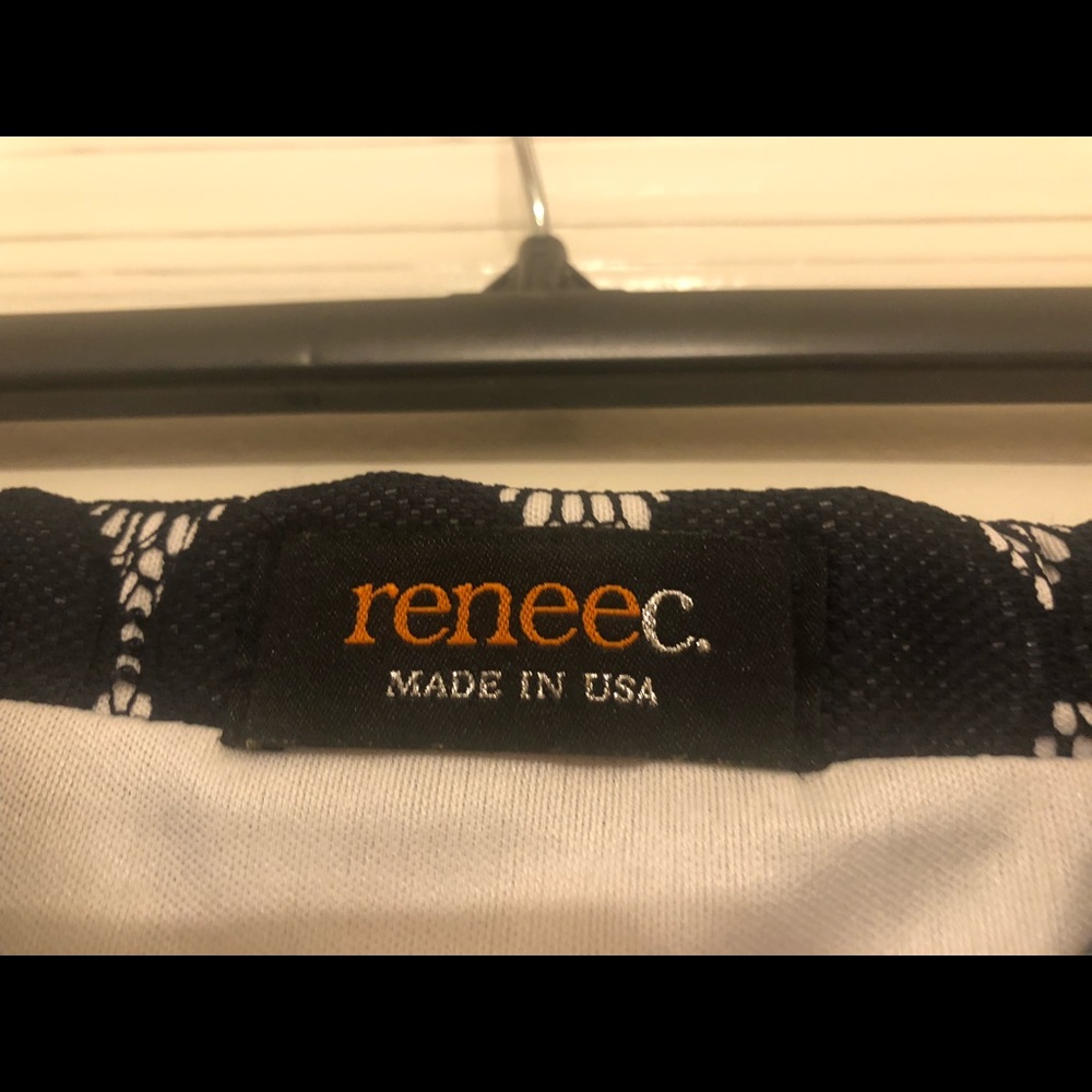 Renee C, A Line Skirt, Blue and White - Picture 2 of 2